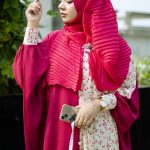 Contrasted Shirt Abaya