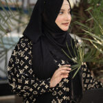 Sauda Gown Branded Print