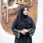 Peacock Karchupi Abaya