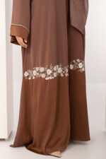 Nooren Karchupi Embroidered Abaya - Image 4