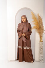 Nooren Karchupi Embroidered Abaya - Image 2