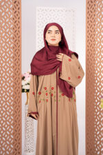 Bismal Embroidered Karchupi Abaya - Image 2
