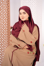 Bismal Embroidered Karchupi Abaya