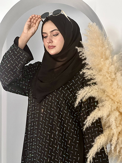 Dubai Imported Zircon Abaya