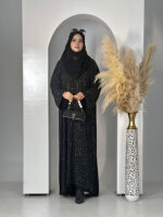 Dubai Imported Zircon Abaya - Image 2