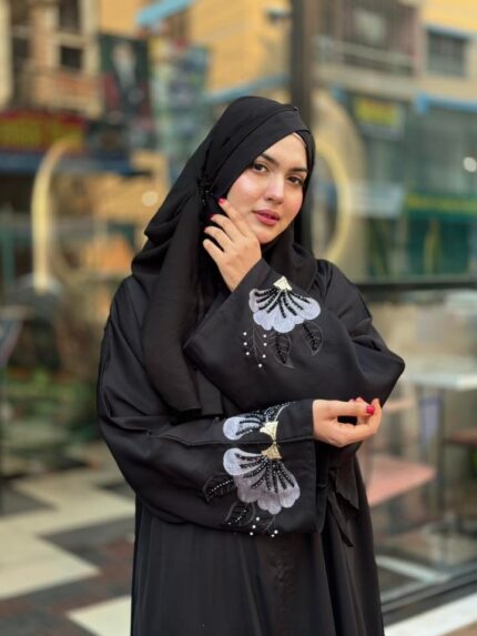 Dubai Imported Karchupi Bow Abaya