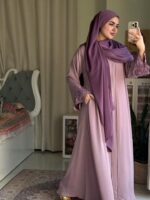 Lilora Embroidery Cutwork Abaya - Image 3