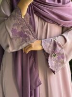 Lilora Embroidery Cutwork Abaya - Image 2