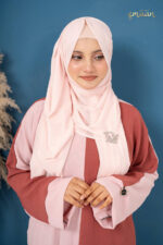 Liyana Contrasted Abaya - Image 6
